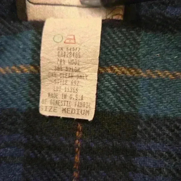 VTG Carol Anderson Womens Wool Relaxed Fit Collared Jacket Green Size Medium - Picture 8 of 11